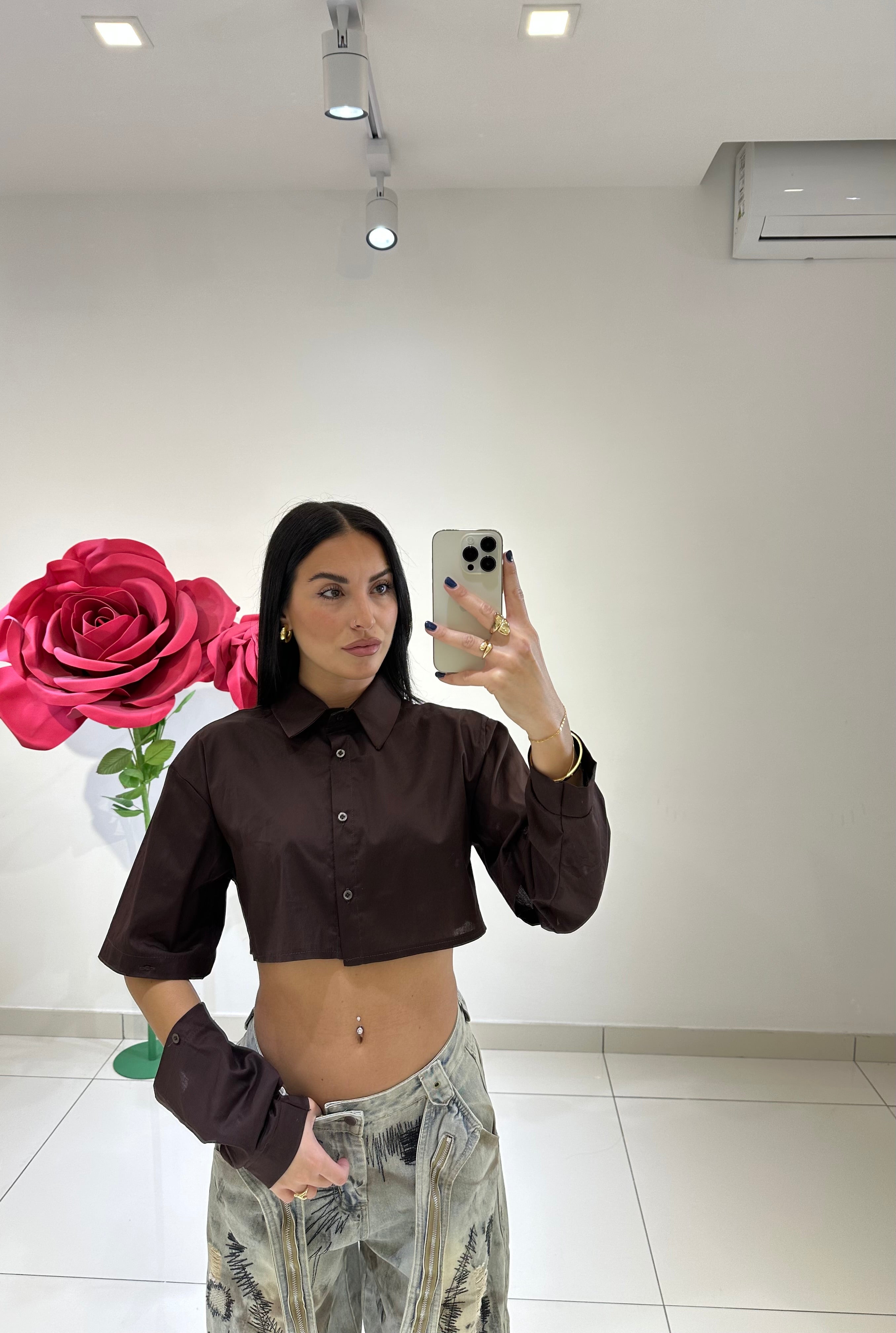 Camicia Ken Crop